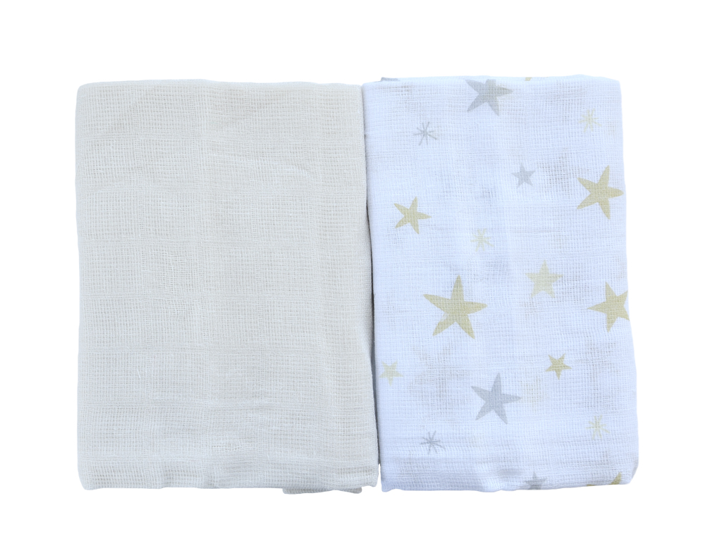 Paño de Bebé Stars Natural 