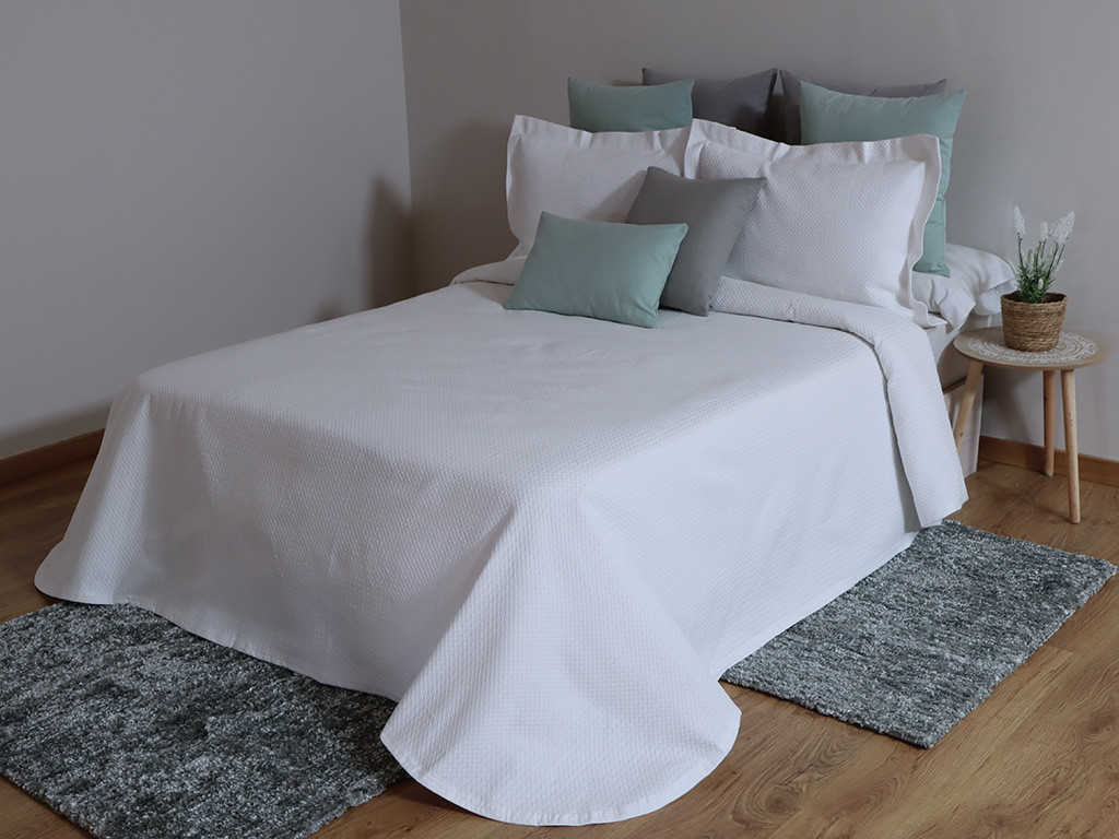 Colcha Claudia Blanca 150cm