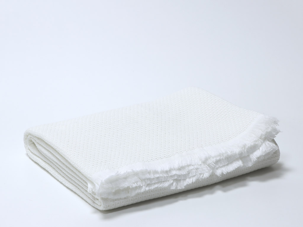 Plaid Favo Blanco 140x180