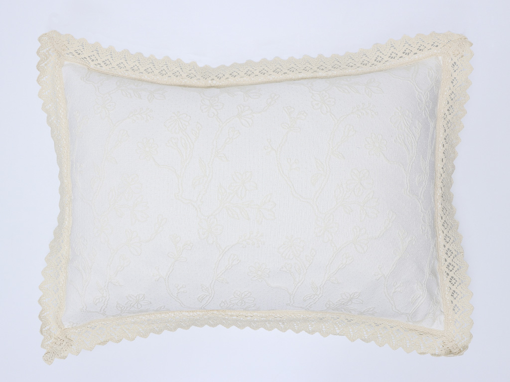 Funda cojín 50x70cm Paula Crudo Puntilla