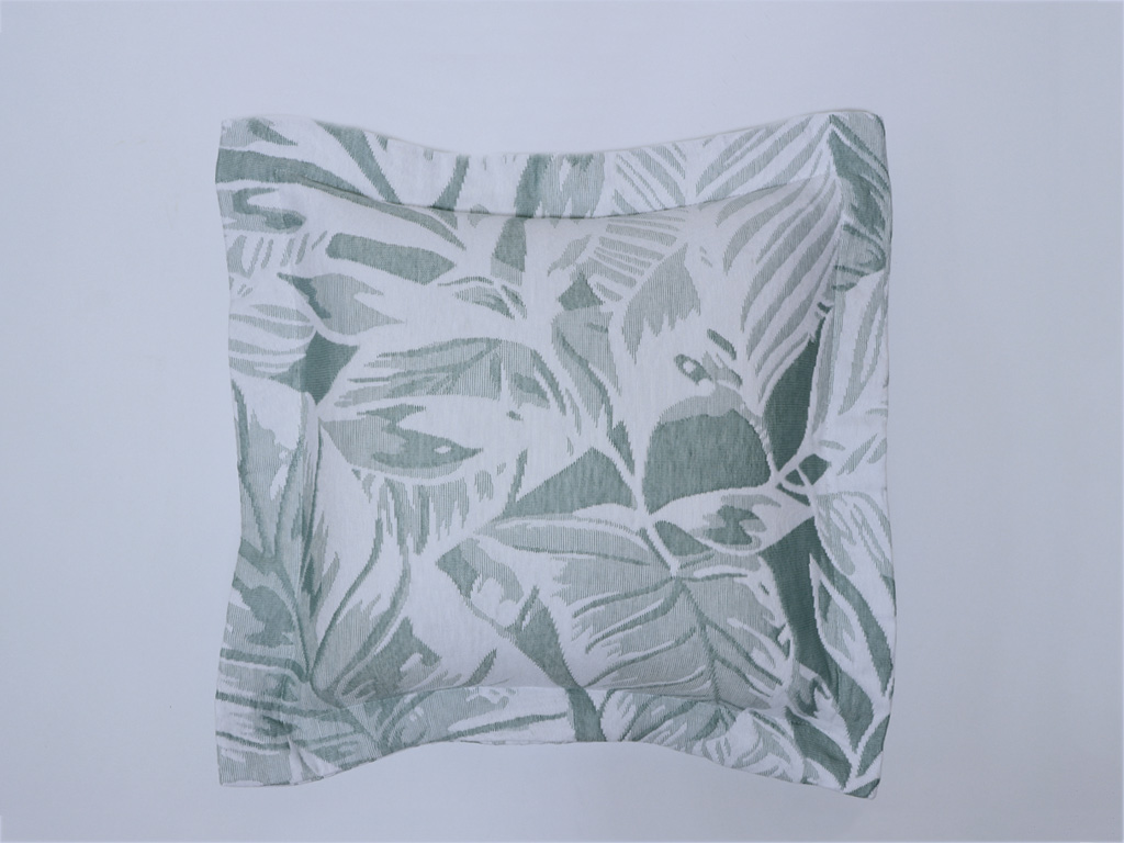 Funda cojín 45x45cm Elisa Verde Agua