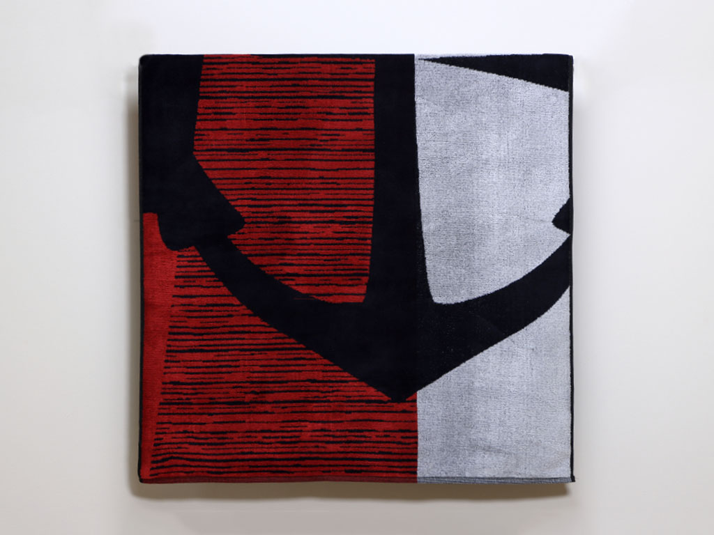 Toalla Jacquard Terciopelo Seventy Rojo