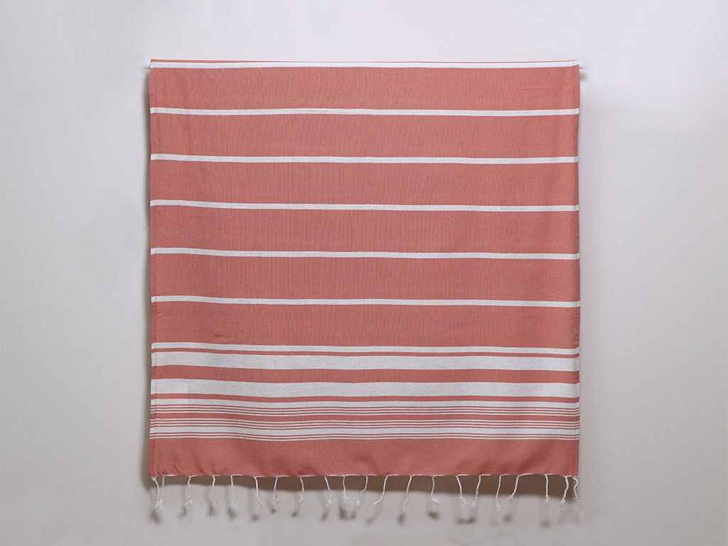 Pareo Hannam Rayas Coral 100x180cm