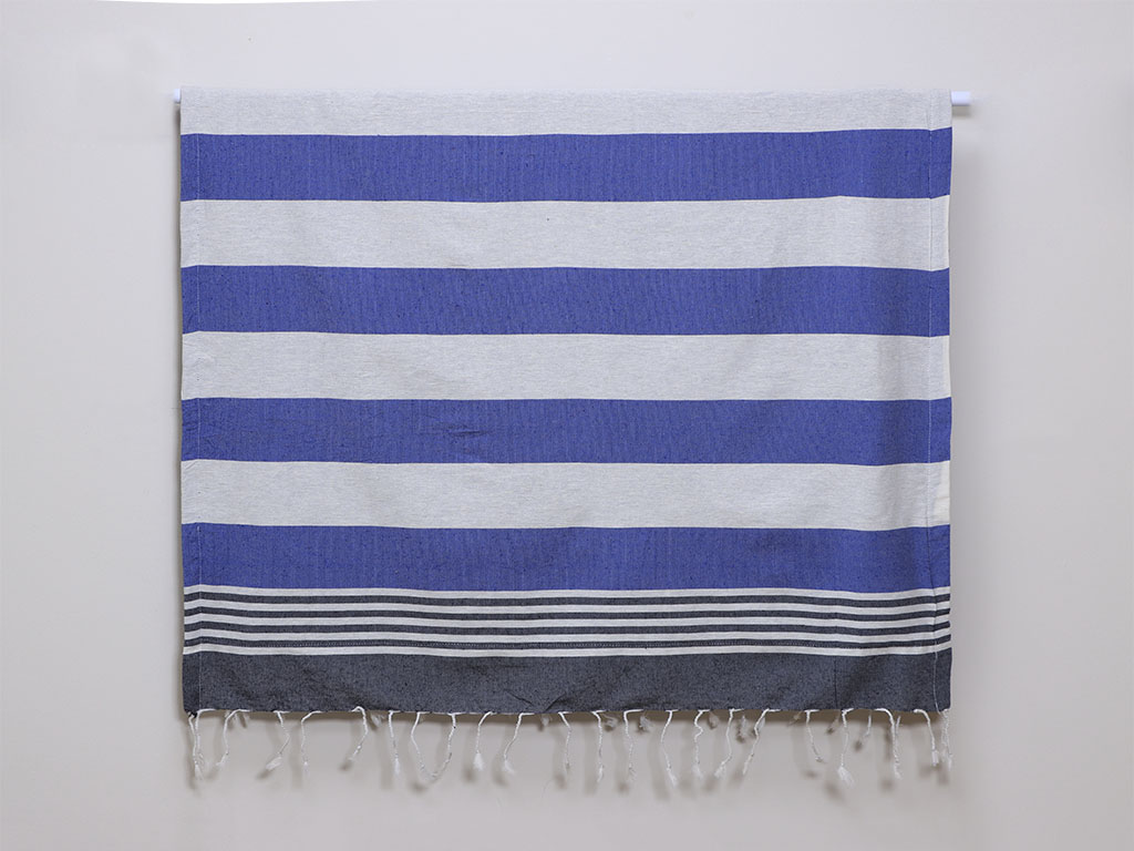 Pareo-toalla Latika Rayas Azul 100x150cm