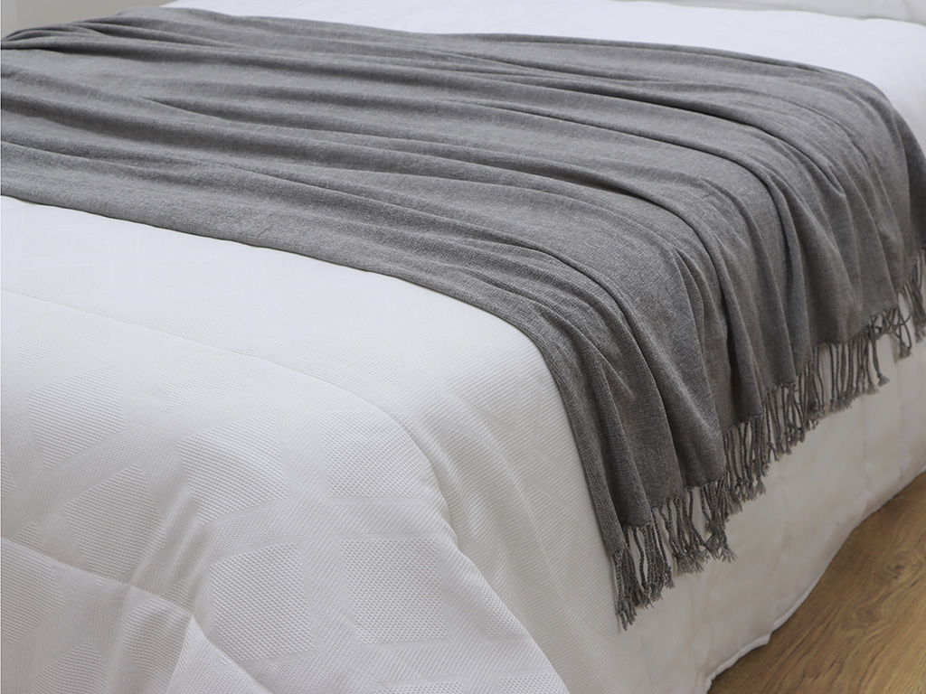 Plaid Chenilla Gris 130x160cm