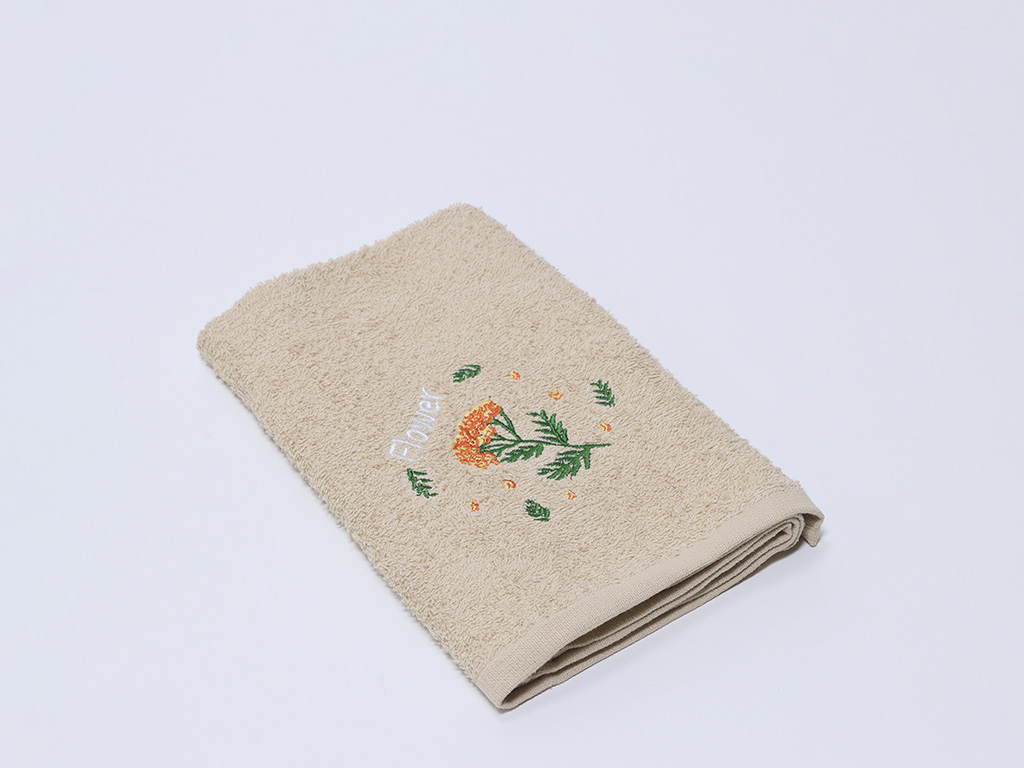 Paño cocina Rizo Flower Crema