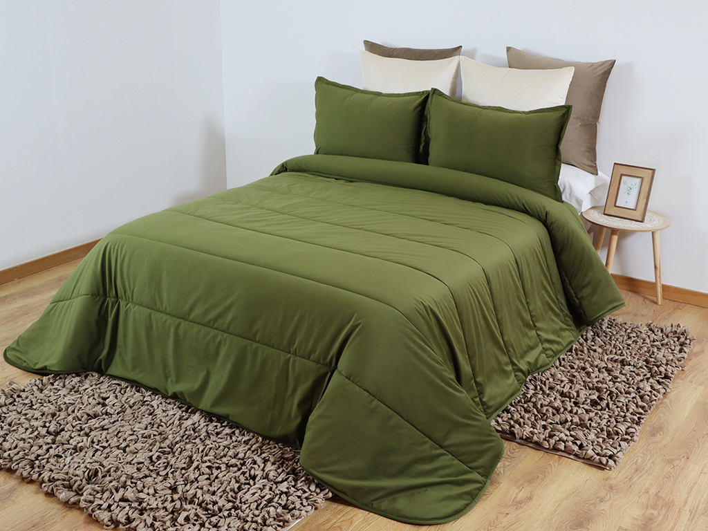 Edredón Velur Verde 135cm