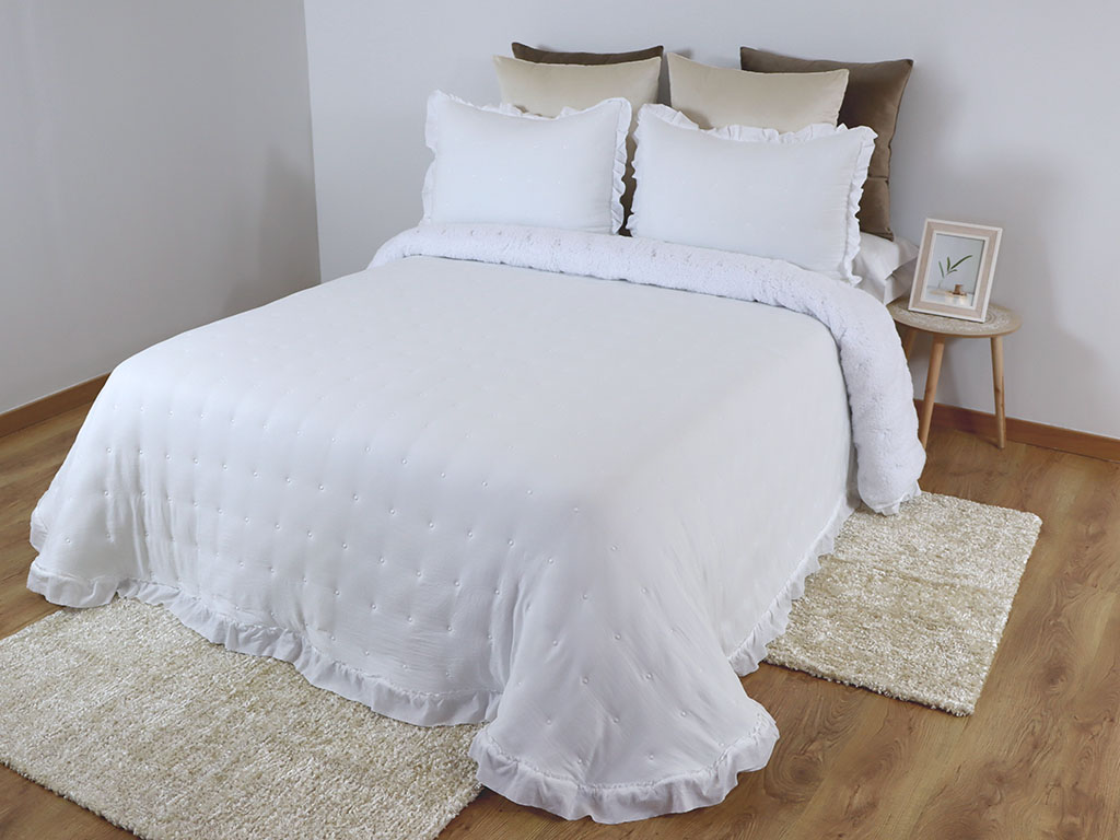 Edredón Venecia Blanco 150cm
