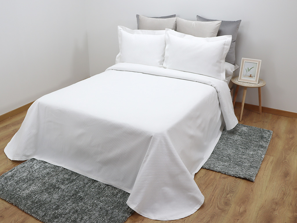 Colcha Favo Blanca 135cm