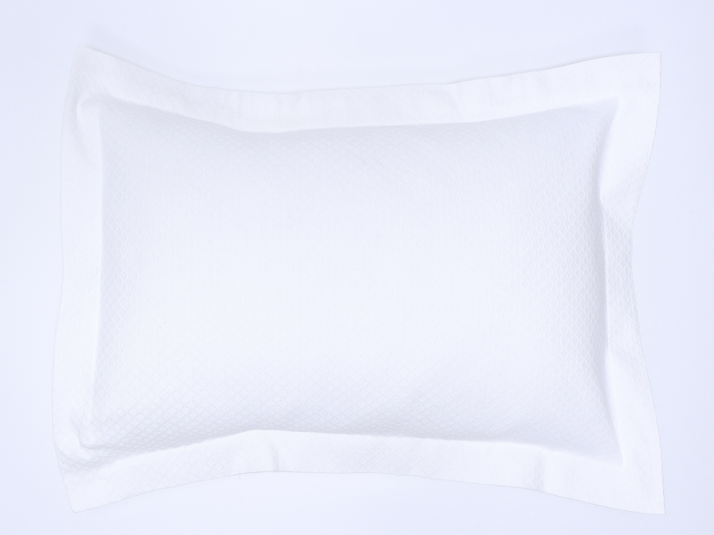 Funda cojín 50x70cm Favo Blanca
