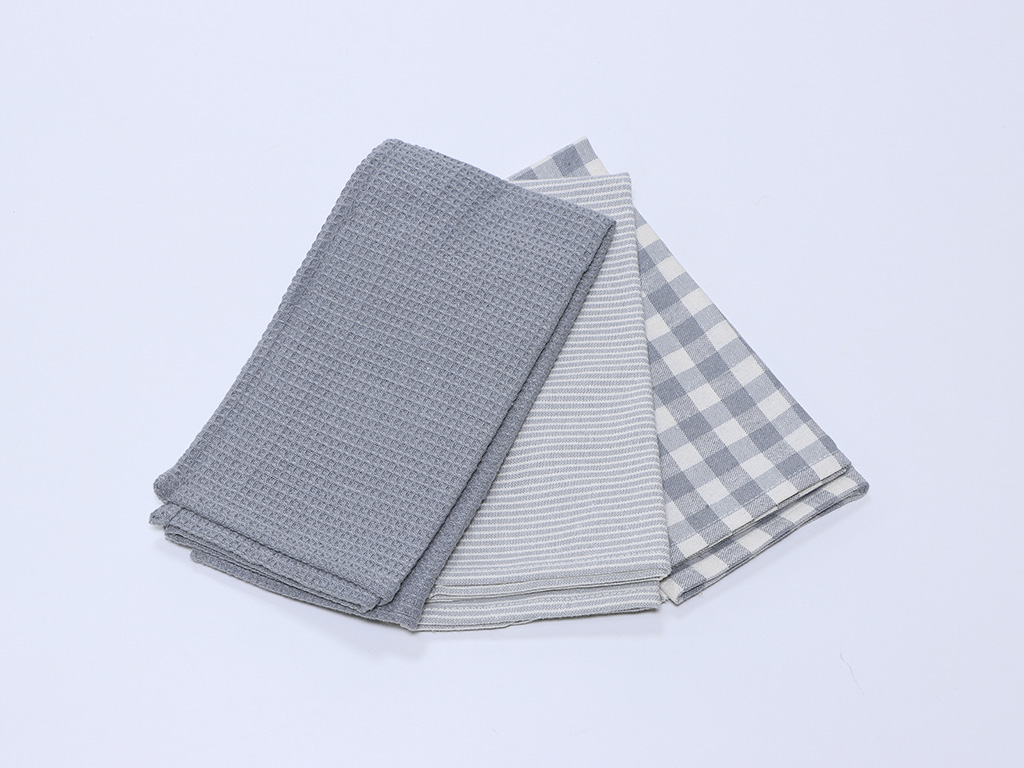 Juego 3 paños Gris