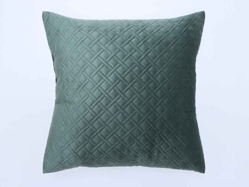 Funda cojín 50x50cm Terciopelo Verde