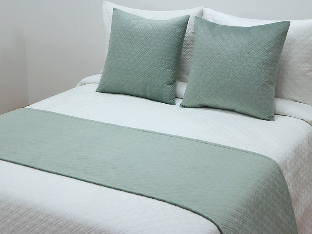Pie de cama Terciopelo Agua