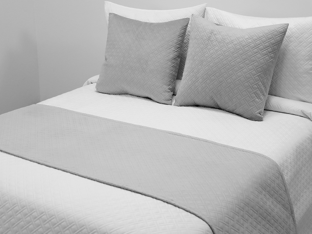 Pie de cama Terciopelo Gris