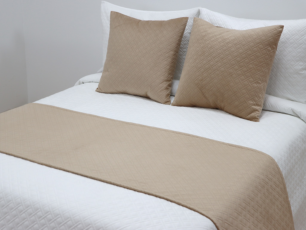 Pie de cama Terciopelo Beige