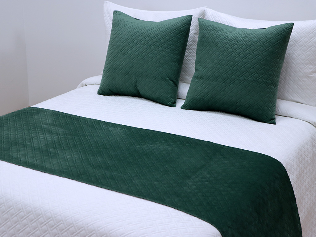 Pie de cama Terciopelo Verde