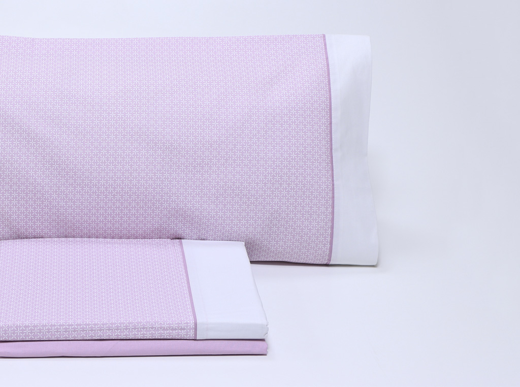 Juego de sábanas Brias Rosa 150cm