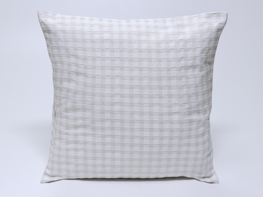 Funda cojín Vichy Beige 50x50cm
