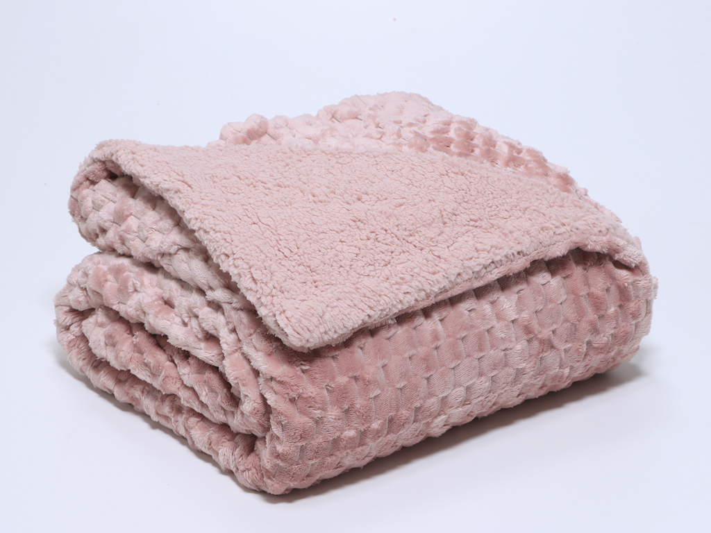 Manta Perla Rosa 130x160