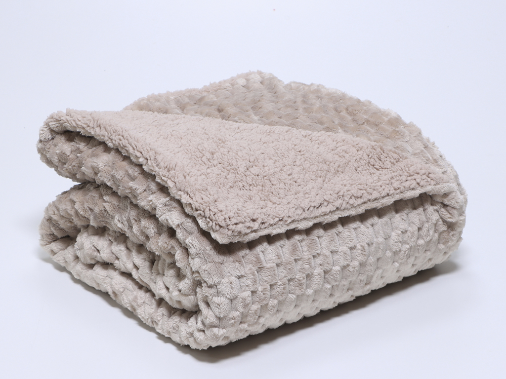 Manta Perla Beige 160x220