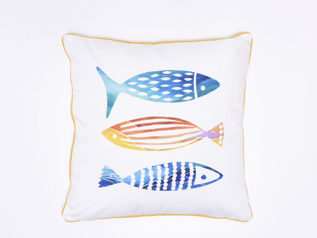 Cojín Peces 45x45 Diseño B