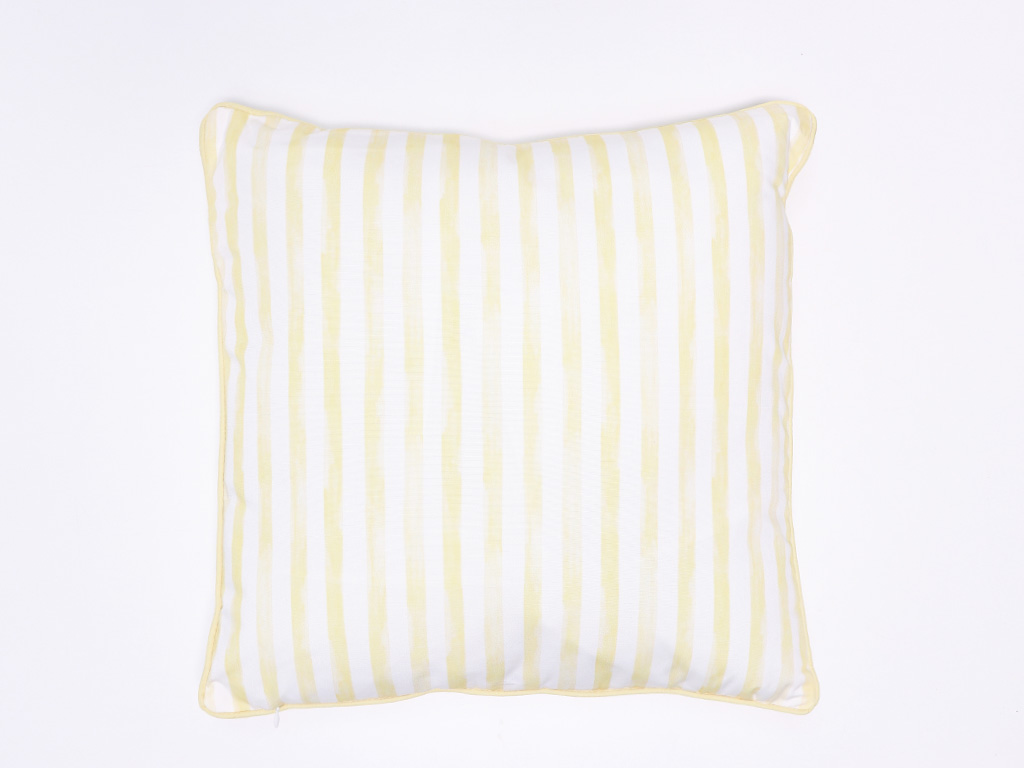 Cojín Rayas Amarillo 45x45