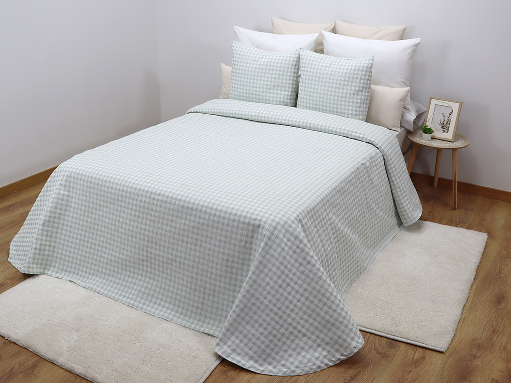 Colcha Vichy Verde 135cm