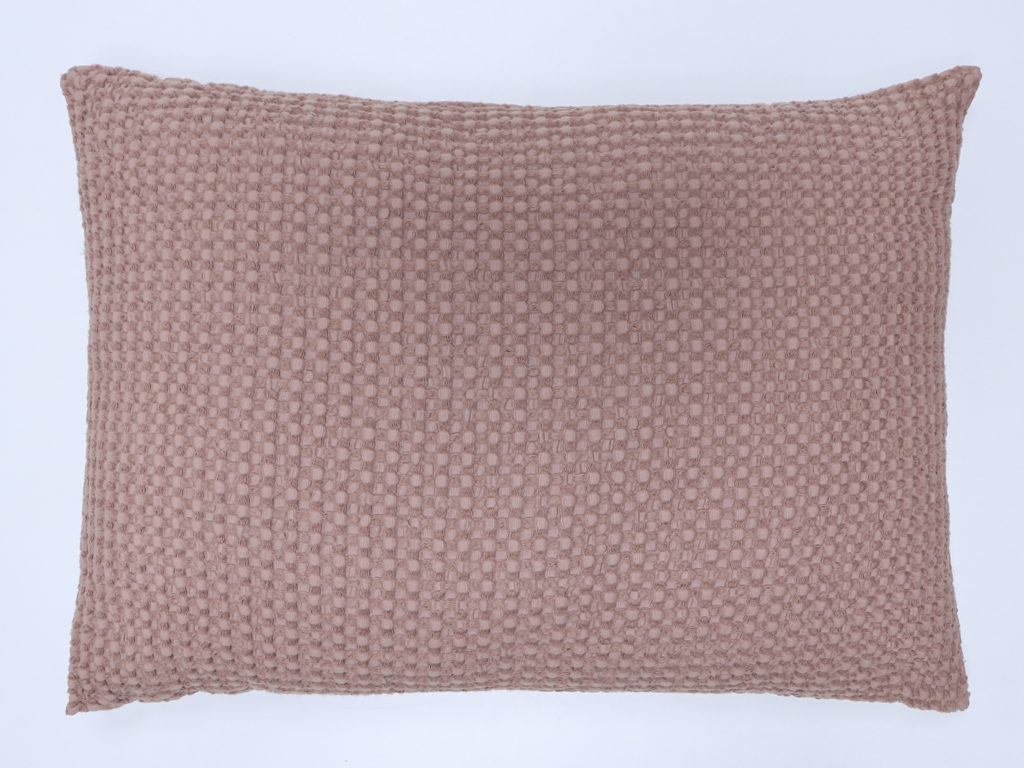 Funda cojín Waffle Rosa Viejo 50x70cm