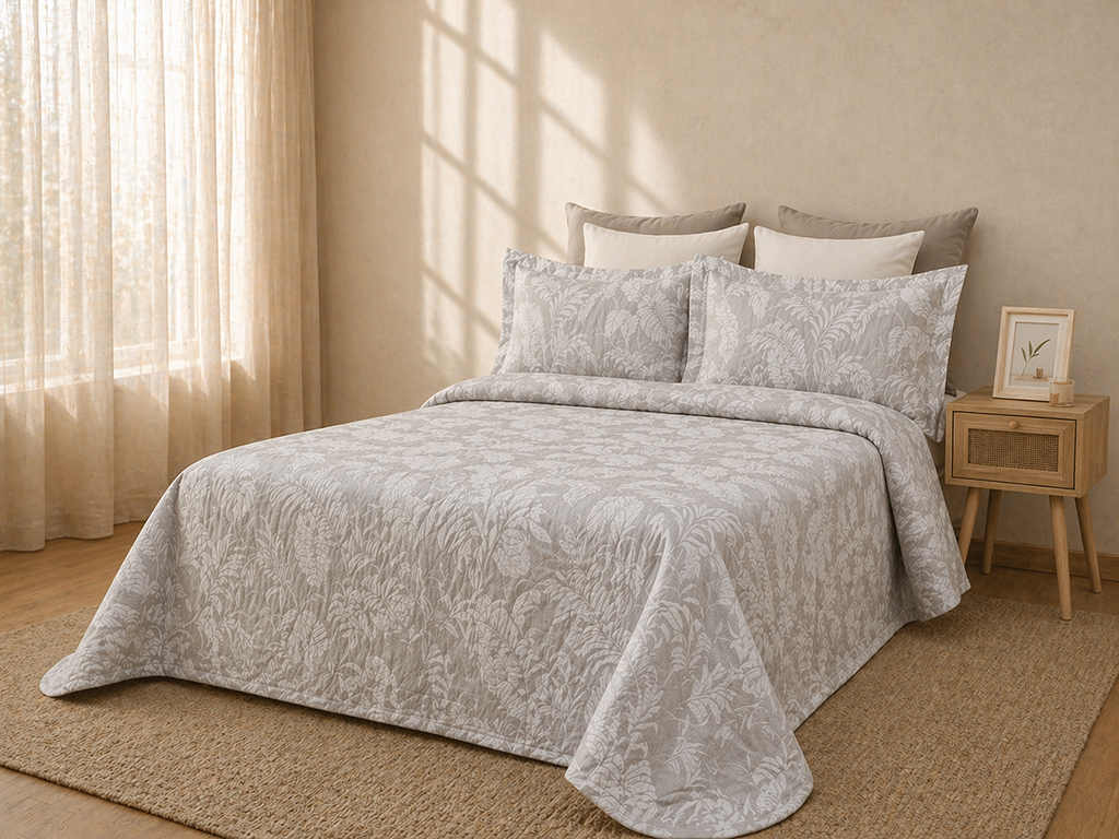 Colcha Marcela Gris 150cm