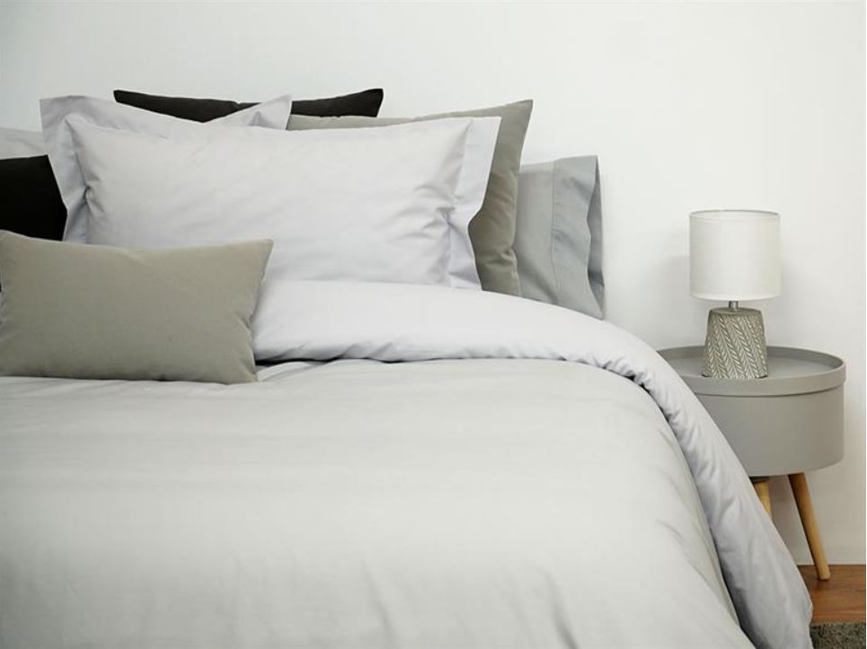 Funda Nórdica Gris/Perla Reversible 180cm