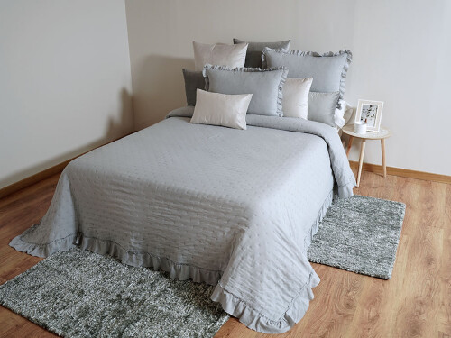 Bouti Napoli Gris 150cm + 2 f. cojin 
