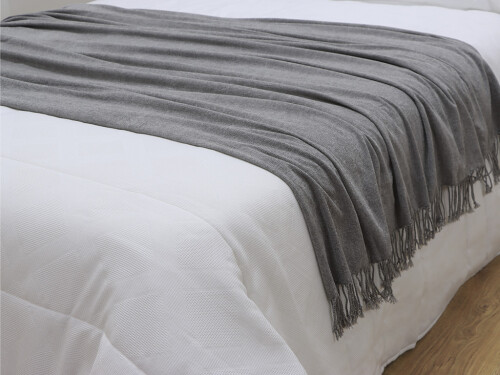 Plaid Chenilla Gris 130x160cm