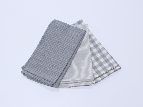 Juego 3 paños Gris