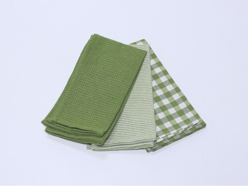 Juego 3 paños Verde