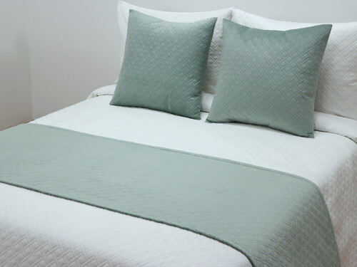 Pie de cama Terciopelo Agua