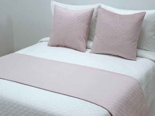 Pie de cama Terciopelo Rosa