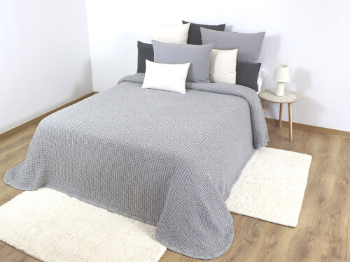 Colcha Waffle Gris 150cm