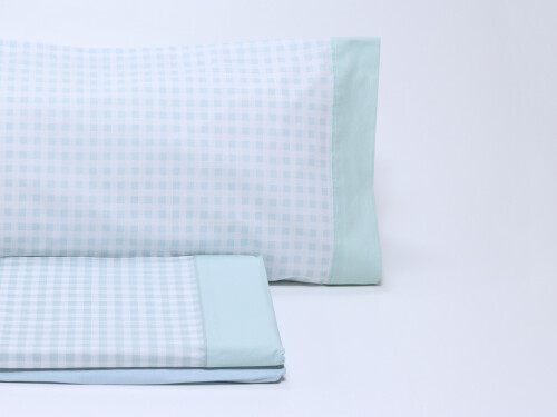 Juego de sábanas Vichy Verde 150cm