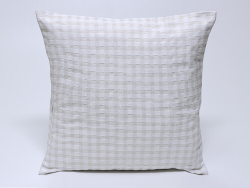 Funda cojín Vichy Beige 50x50cm