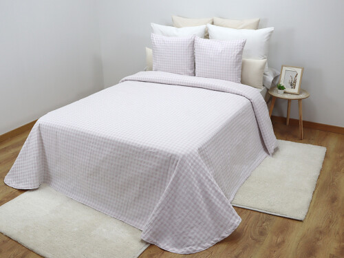 Colcha Vichy Rosa 135cm
