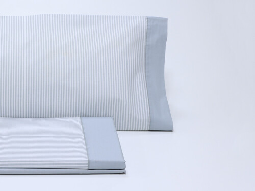Juego de sábanas Lineas Gris 90cm