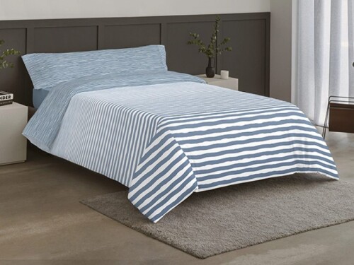 Funda nórdica Max Azul Océano 90cm