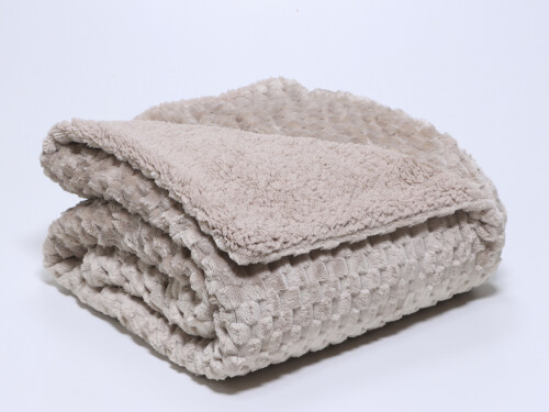 Manta Perla Beige 160x220