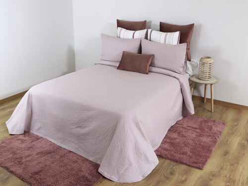 Colcha Lisa Rosa 150cm