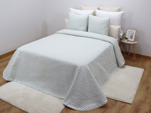 Colcha Vichy Verde 135cm