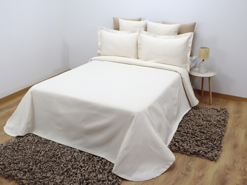 Colcha Favo Crudo 135cm
