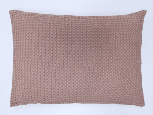 Funda cojín Waffle Rosa Viejo 50x70cm